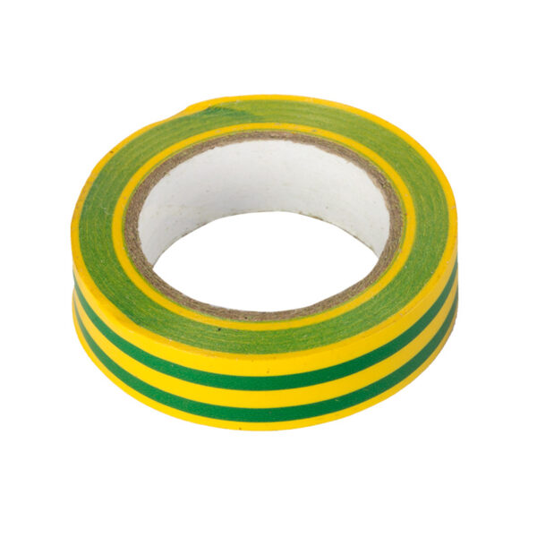 MINŐSÍTETT SZIGETELŐSZALAG - 15X0.15MM / 10M ZÖLD-SÁRGA