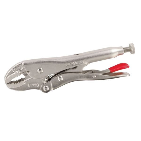 KRÓMOZOTT ÖNZÁRÓ FOGÓ ÍVELT CSŐRREL - 180MM